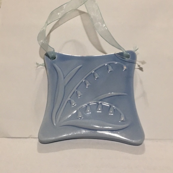 Flower tiles Hanging Decor 4 tiles Purple Blue & yellow Ceramic 5 x 5” Beauties - Picture 11 of 16